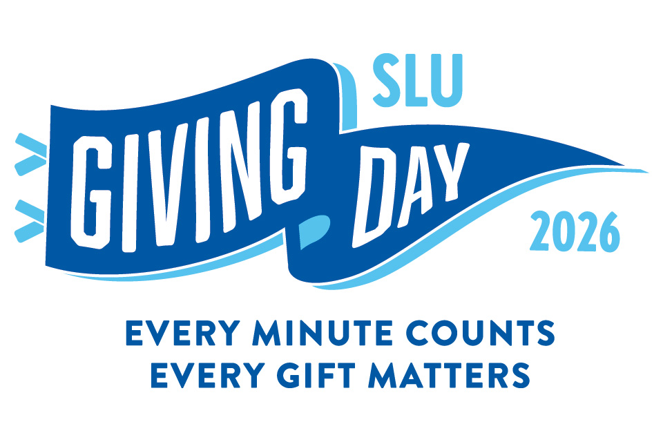 A graphic that says Giving Day Saint Louis University