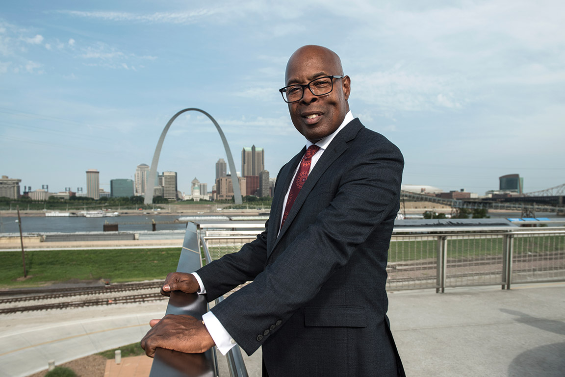 The Hon. Jimmie Edwards ('81) is the director of public safety for the City of St. Louis, former circuit court judge of the 22nd Judicial Circuit in Missouri for the City of St. Louis, and founder of the Innovative Concept Academy, an alternative school for at-risk youth.